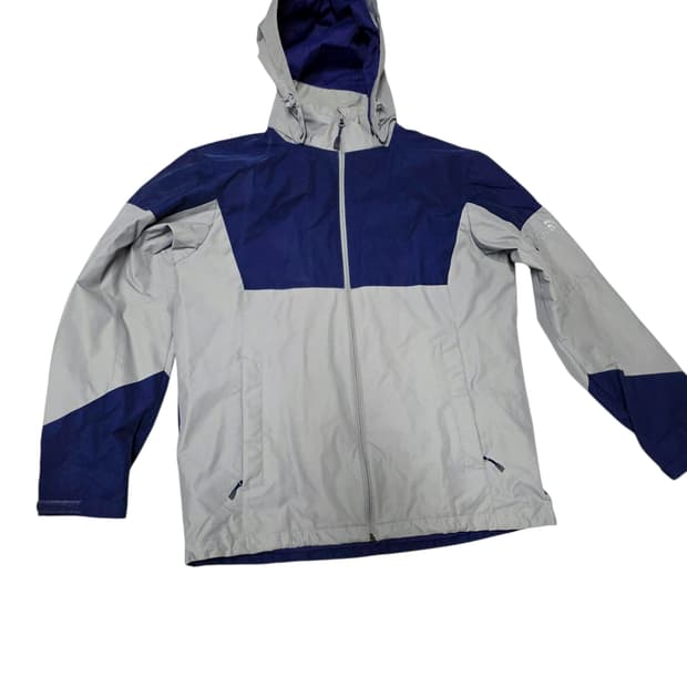 [노스페이스] 고프코어 정석 그레이 블루 배색 고어텍스 바람막이 XL 