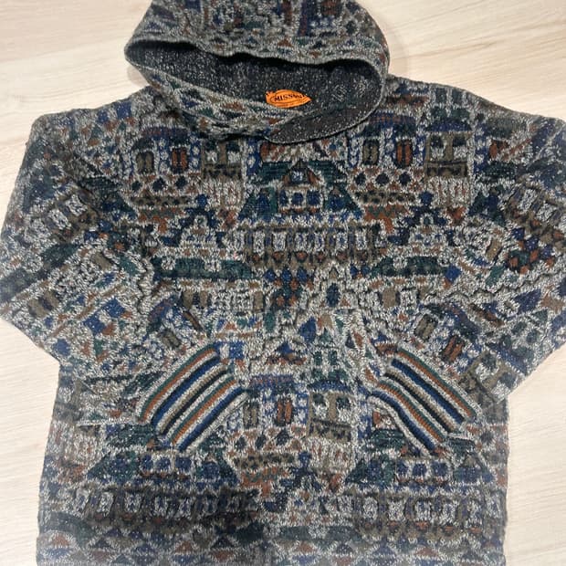 미쏘니 니트 후드티