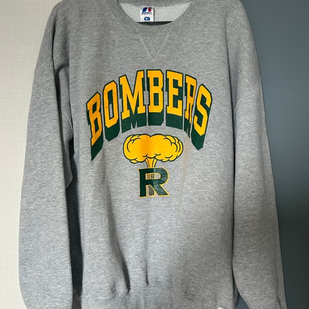 빈티지 00s 러셀 애슬레틱 53/47 그레이 스웻셔츠 XL 105