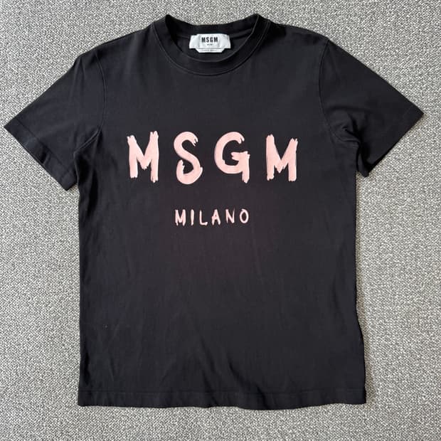 MSGM 티셔츠 로고 밀라노