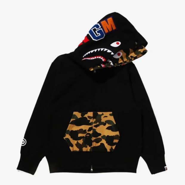 베이프 퍼스트 카모 더블 후드집업