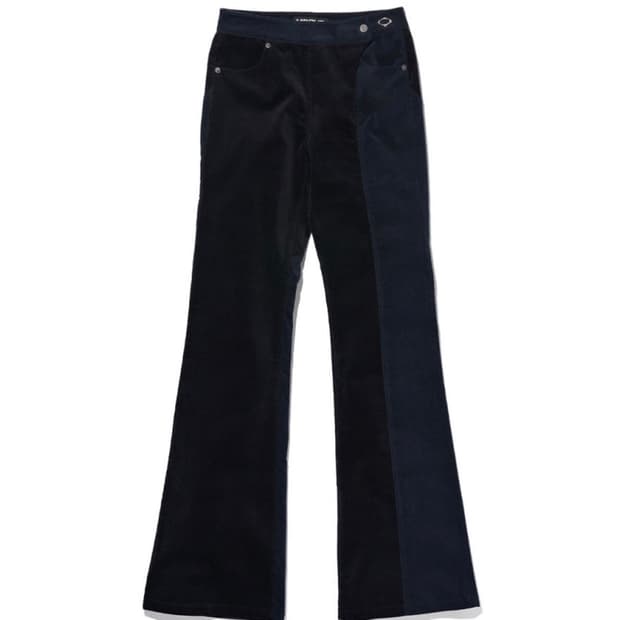 미스치프 코듀로이 부츠컷 블랙