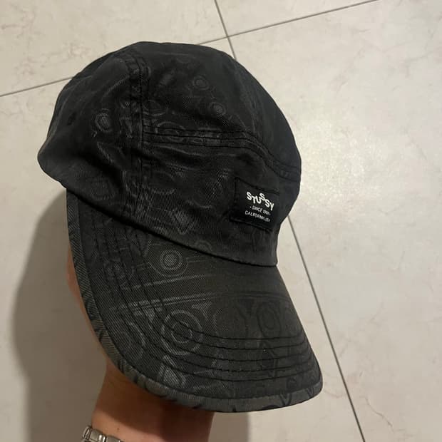 old stussy capz 반다나 패턴 블랙 볼캡