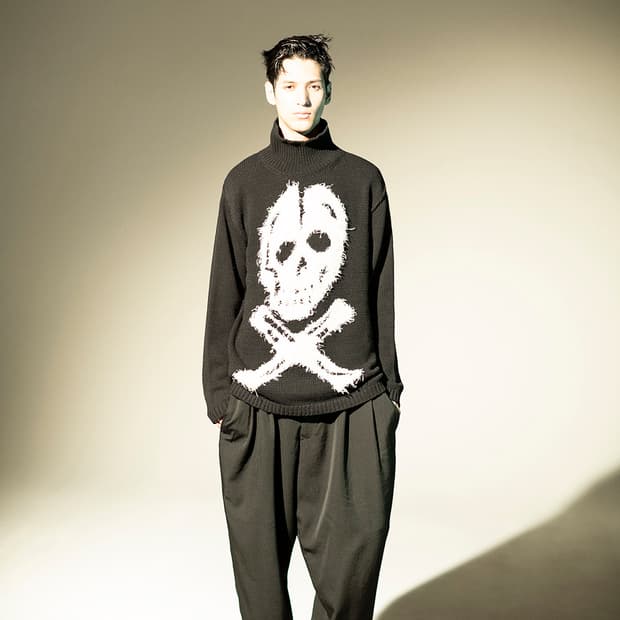 최종)요지 야마모토 아카이브 1994 a/w 스컬 니트 스웨터