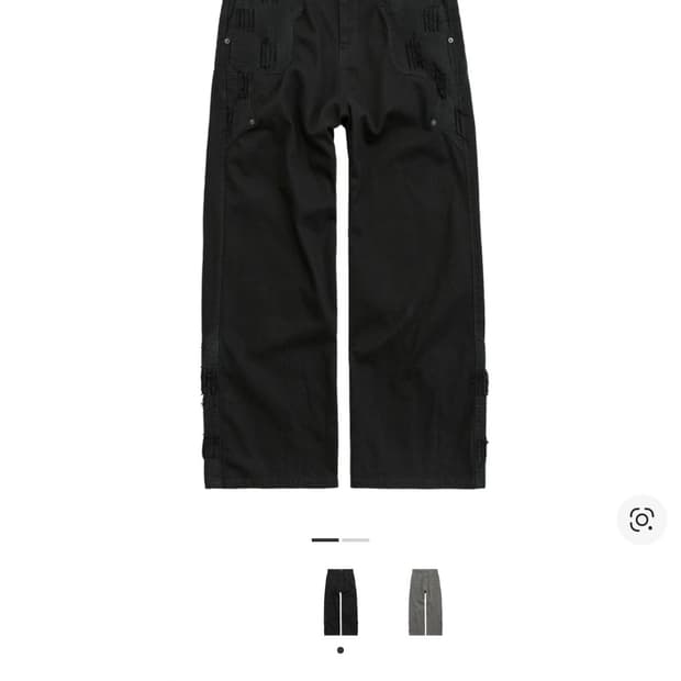 4)폴리테루 1011 웨스턴 보로 팬츠 블랙 트윌