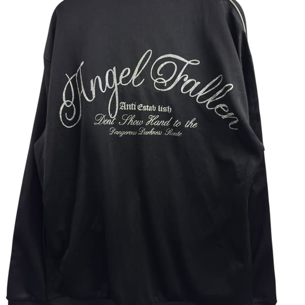 JPN Y2K 레터링 트랙탑져지1543