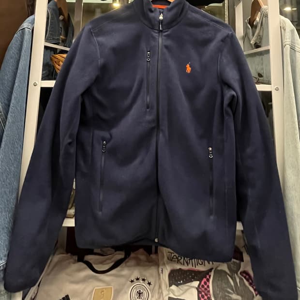 폴로 랄프로렌 네이비 플리스 집업 자켓