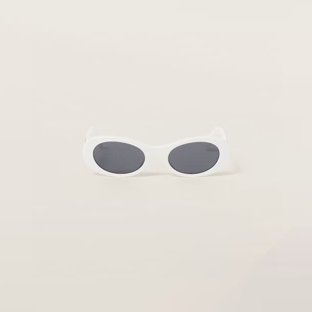 (W) 미우 미우 글림스 선글라스  흰색