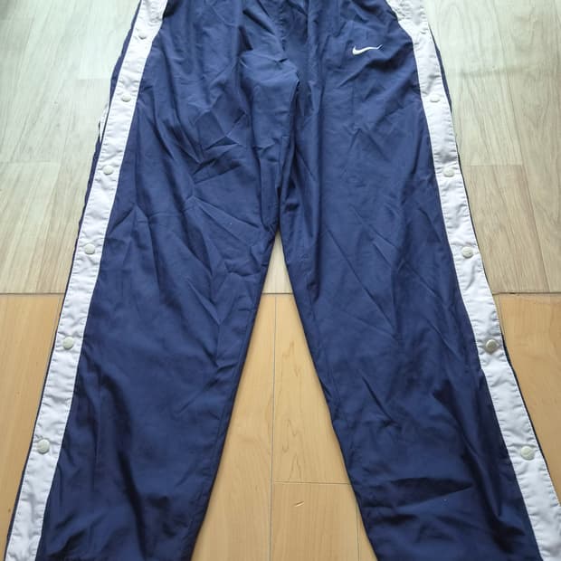 00s 나이키 빈티지 사이드 스냅 버튼 트랙 팬츠 XXL