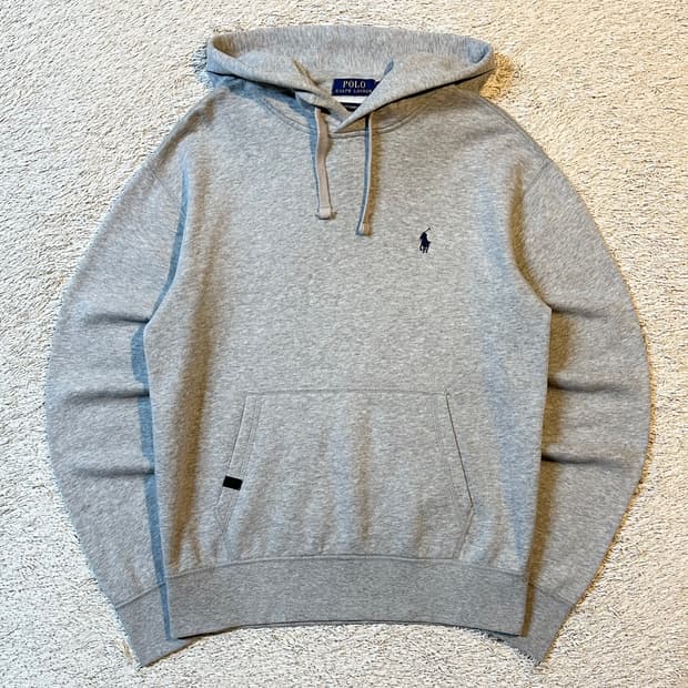 폴로 랄프로렌 신형 퍼포먼스 네이비포니 플리스 후드티 그레이