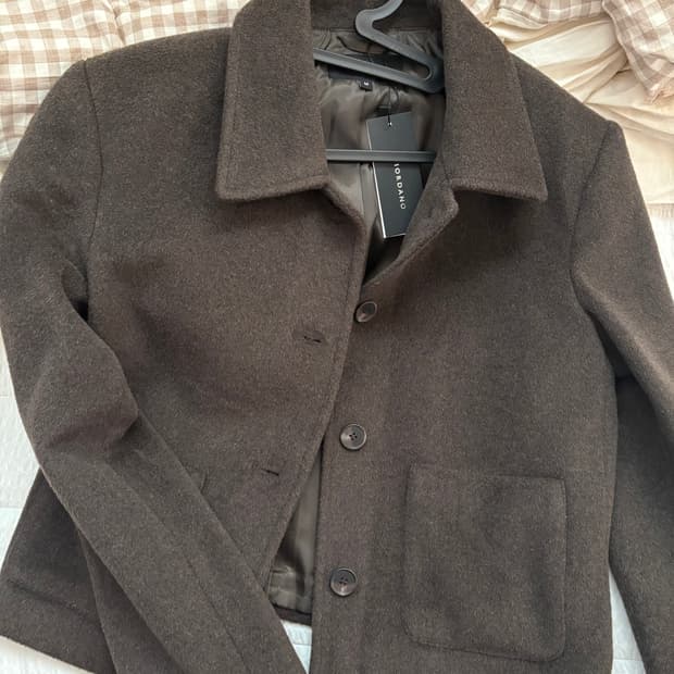 지오다노 울 숏코트