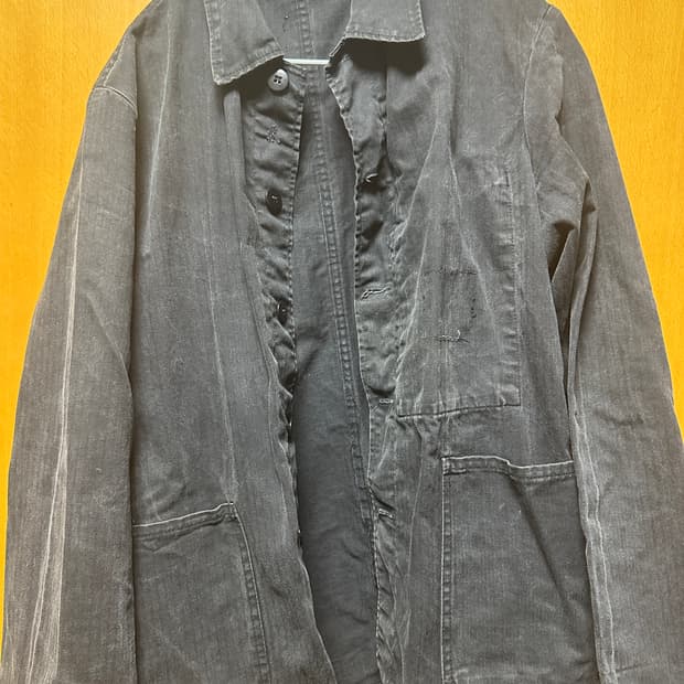 몰스킨 빈티지 블랙프렌치자켓