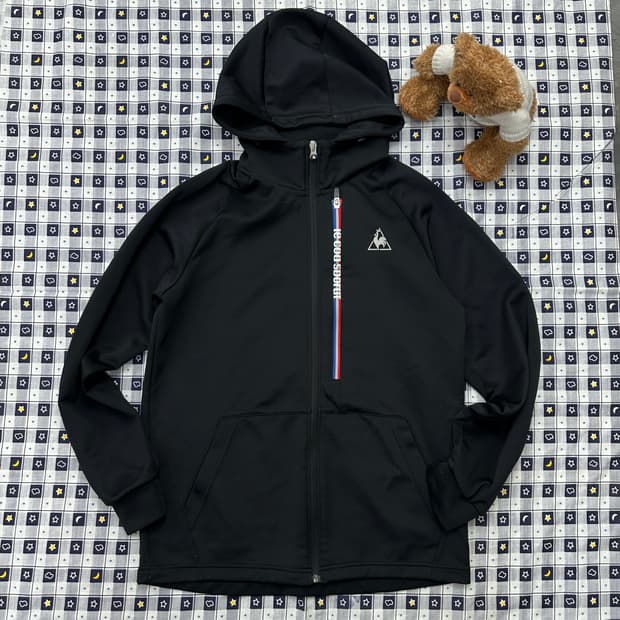 르꼬끄 JPN 프린팅 Y2K 고프코어 러닝 블랙 L 후드 져지