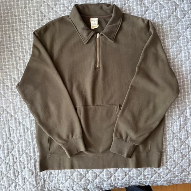 카키스 쿼터집 풀오버 브라운 2
