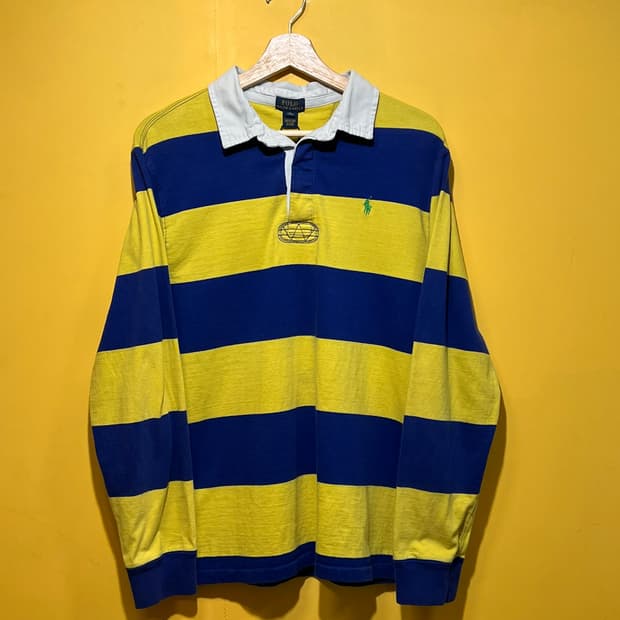 [M] 폴로 랄프로렌 와이드 스트라이프 럭비 셔츠
