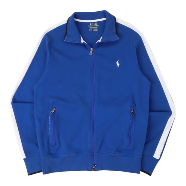 폴로 랄프로렌 블루 코튼 트랙 져지 자켓