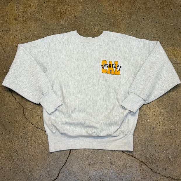 90s Made in USA 빈티지 버클리 대학 리버스위브 맨투맨