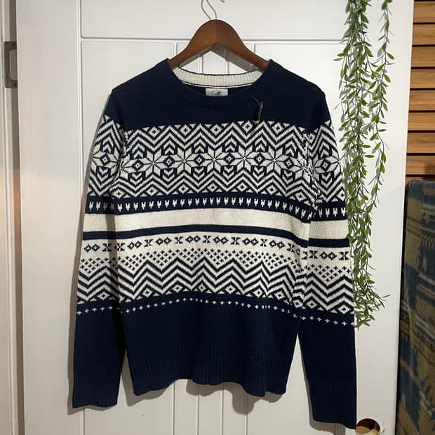 vtg 페어아일 라운드 니트