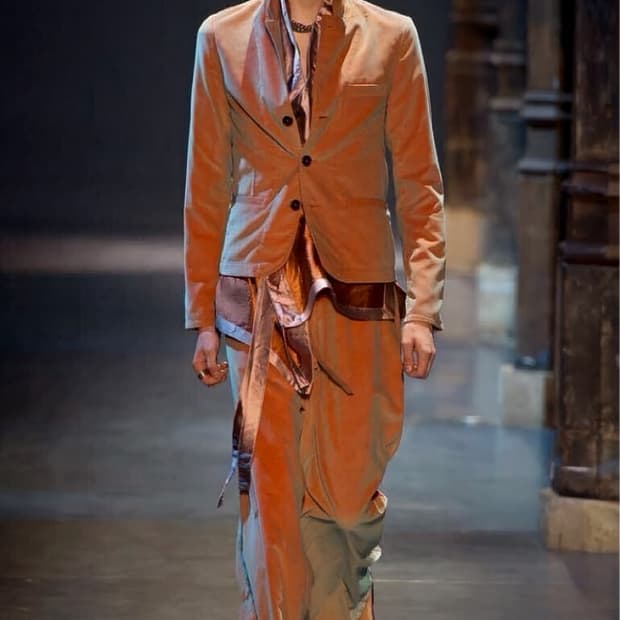 ANN DEMEULEMEESTER  13ss Velvet Jacket