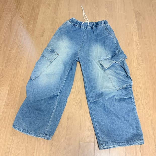 카고 와이드 데님 팬츠