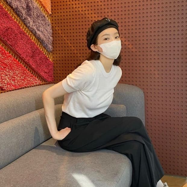 프라다 리나일론 뉴스보이캡