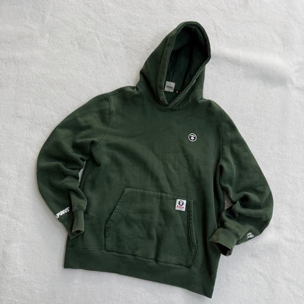XL AAPE 로고 프린팅 후드티 0512T