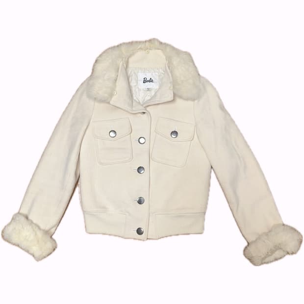 Barbie 퍼 카라 자켓 빈티지 y2k갸루