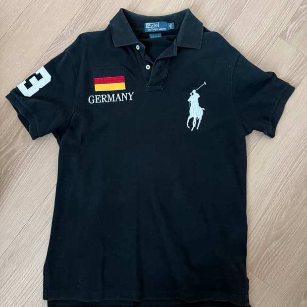 폴로 랄프로렌 치프키프 독일 빅포니 로고 반팔 카 라티 블랙
