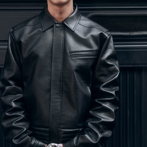 파프롬왓 퍼커링 레더 자켓