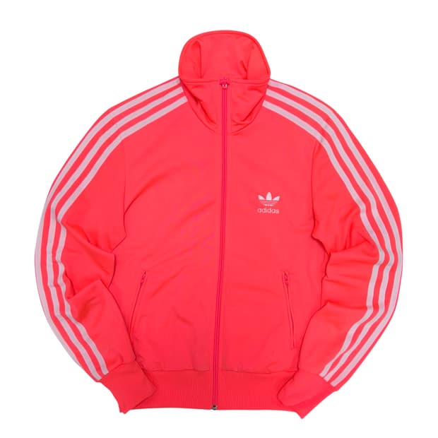 아디다스 우먼스 빅로고 네온핑크 파이어버드 져지(90)