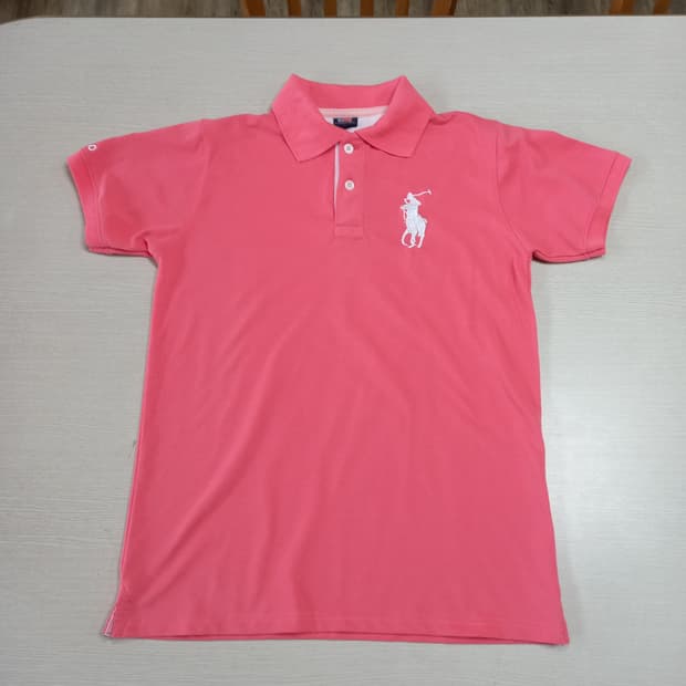 M90 POLO RALPH LAUREN 반팔셔츠 챠콜핑크 M-18