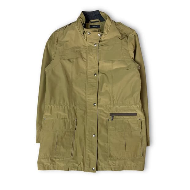 헤지스 카키 멀티포켓 폴리 자켓
