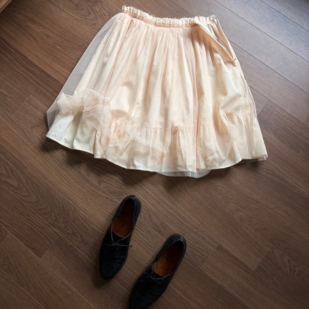 mesh overlay skirt