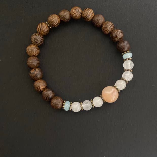 원석 & 우드 팔찌