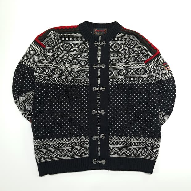 CN969 L DEVOLD 노르웨이 메이드 노르딕 울 가디건