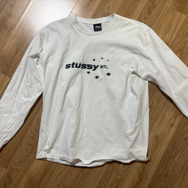 스투시 24ss롱 슬리브 m