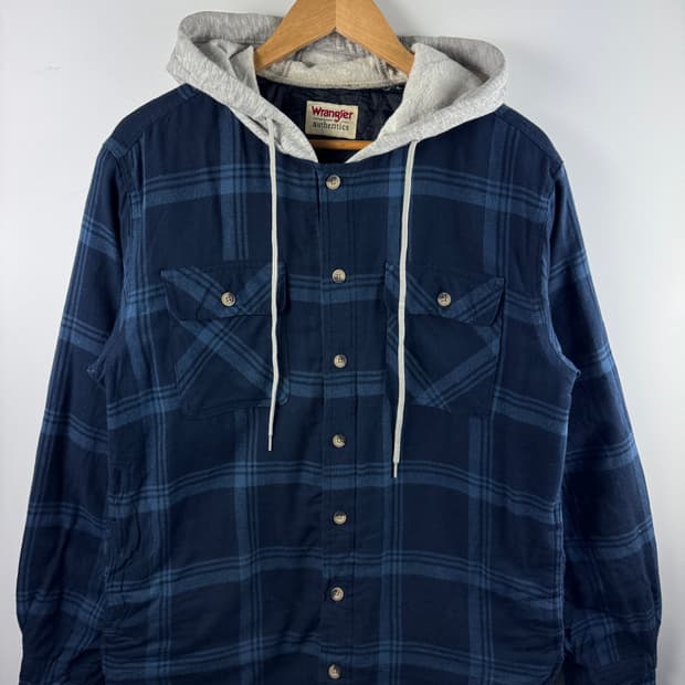 Wrangler 플란넬 후드셔츠1743