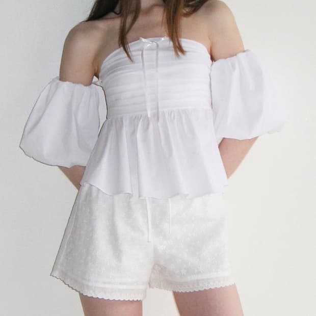 시눈(Sinoon) - 2way volume Blouse