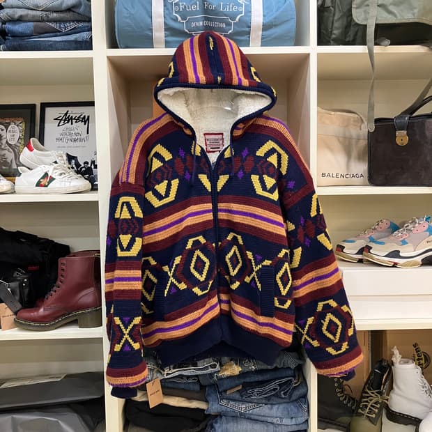 Mediterranean 코위찬 후드 니트 집업 F