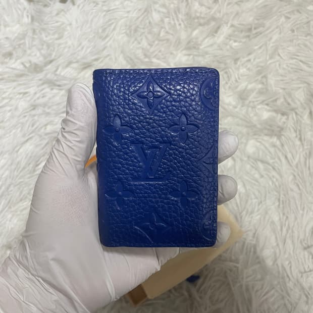 [한정판] [풀구성] [S+급] 루이비통 토뤼옹 오거나이저 카드지갑 블루