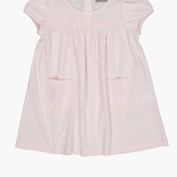 나비버스 EYELET MEMO DRESS IN PINK
