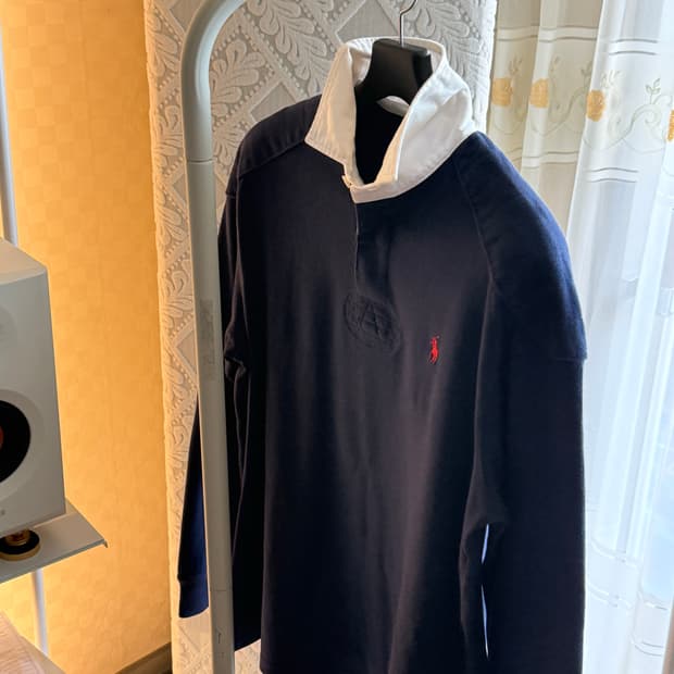 폴로 랄프로렌 네이비 럭비카라티 M