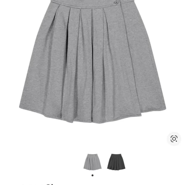 2) 새상품 코이세이오 코지 스웻 랩 스커트 멜란지 그레이