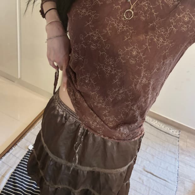 Japanese Vintage Floral 3/4 Top