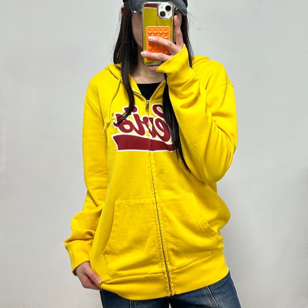 리바이스 y2k 로고 후드집업