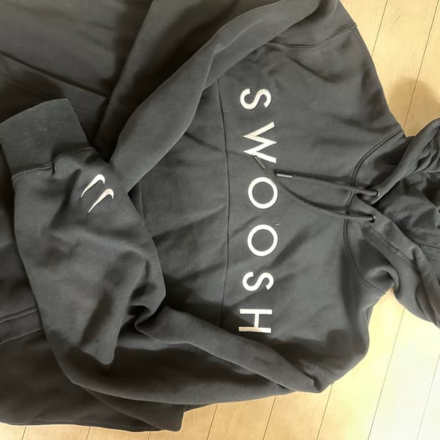 나이키 스우시 후드티 블랙L