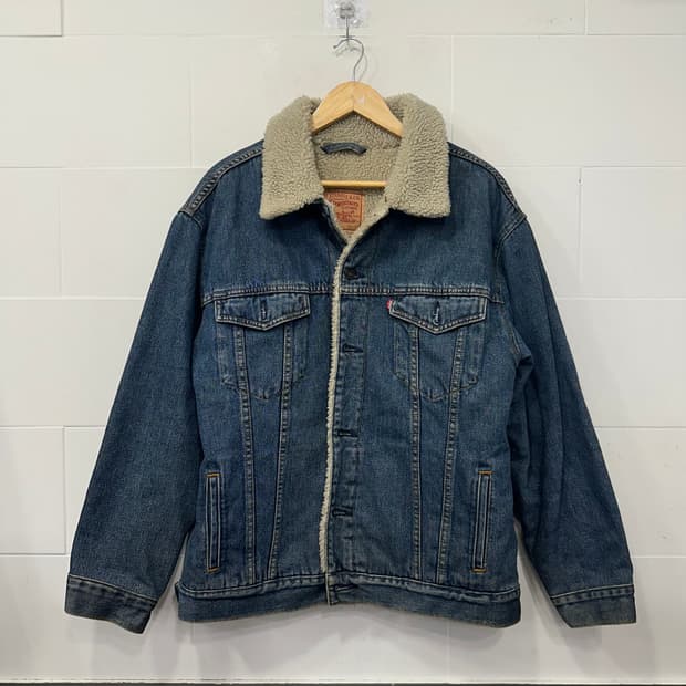 리바이스 양털 데님 트러커 자켓