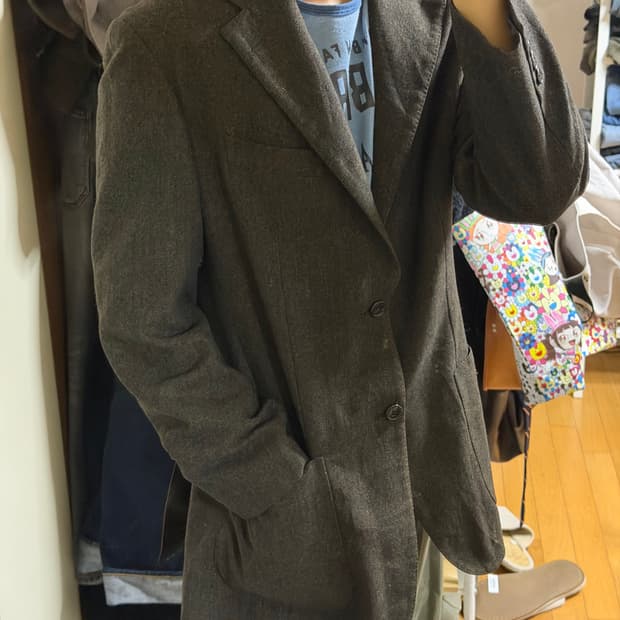 LANVIN 랑방 올리브 울 블레이저