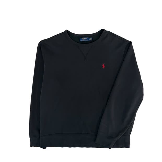 폴로 랄프로렌 블랙 맨투맨 L