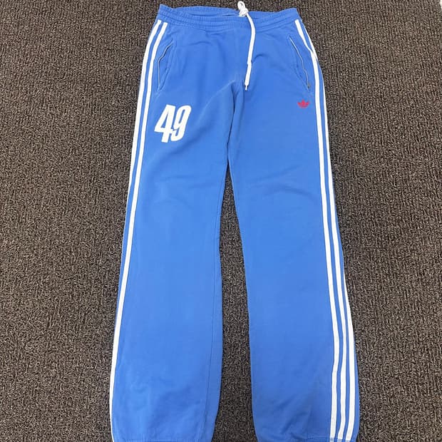 아디다스 49 트레이닝복 운동복 바지 블루 95사이즈